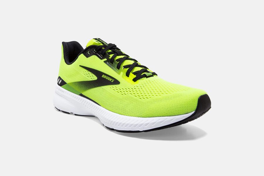 Brooks Launch 8 Road Running Shoes Mens - Green/Black - GUWVN-5319